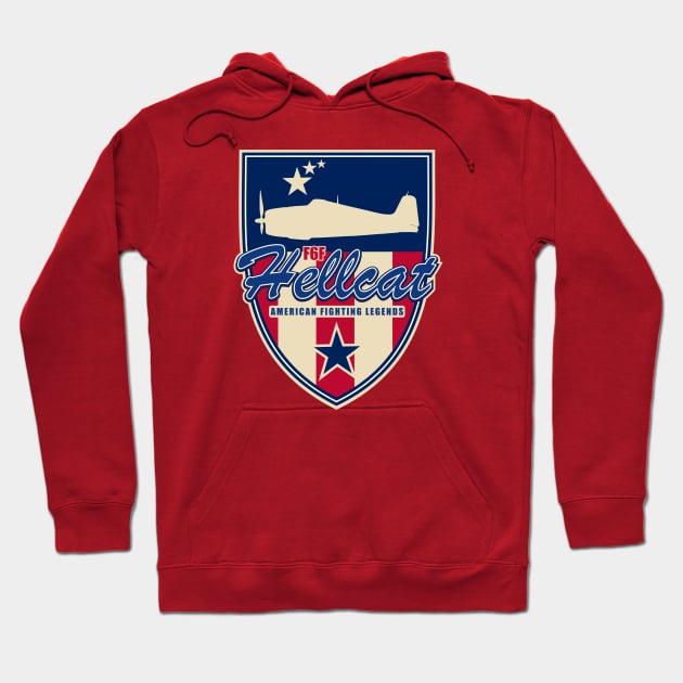 WW2 F6F Hellcat Hoodie by TCP